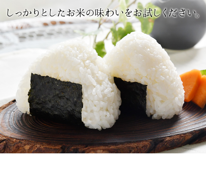 しっかりとしたお米の味わいをお試しください。